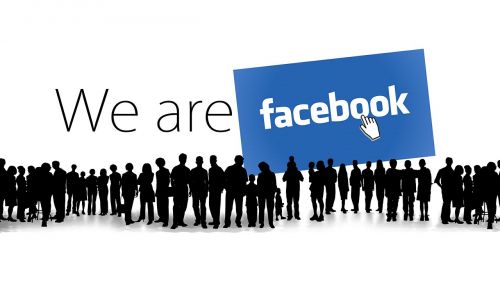 facebook social media blue