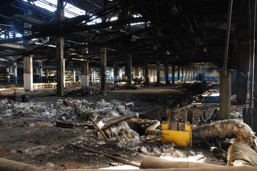 factory  abandoned  destruction