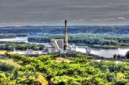 Factory And Landscape