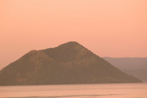 Faded Photo Of Taal Volcano