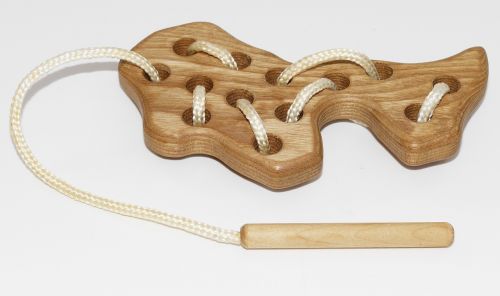 fädelspiel wood cord