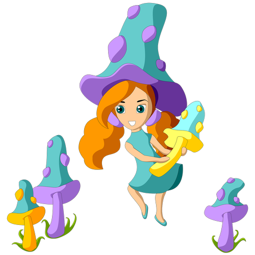 fairy  mushroom  girl