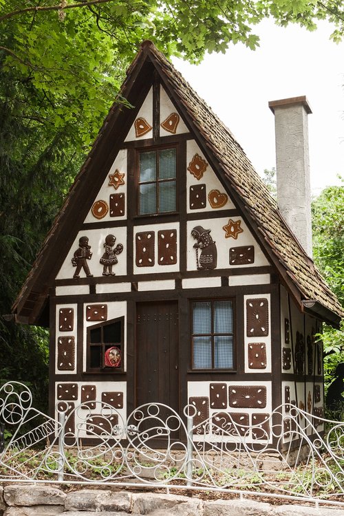 fairy tale house  the witch  window
