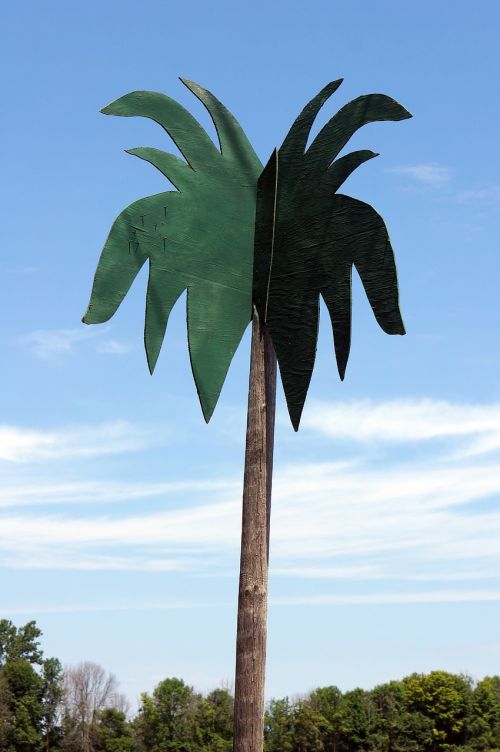 fake palm tree
