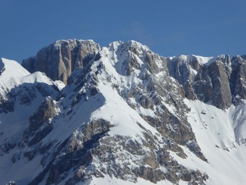 falcade mountain snow