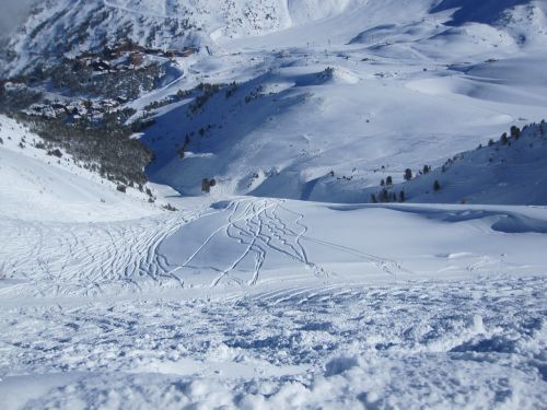 fall alpine village in france the