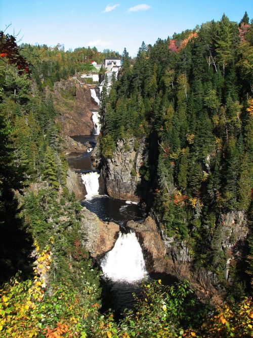 fall colors waterfall