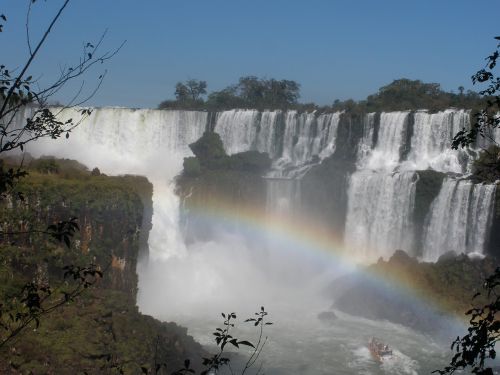 iguazu falls falls rainbow