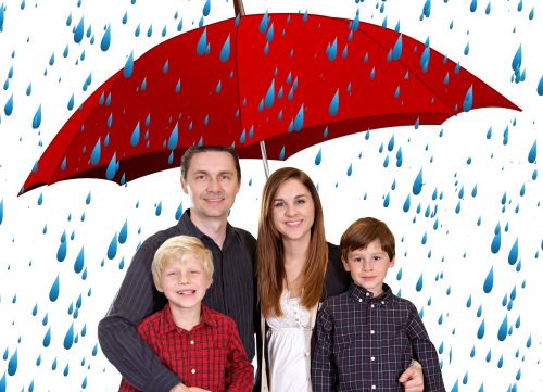 family umbrella human
