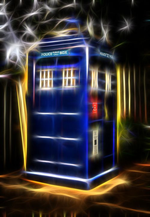 famous blue police box fx filter
