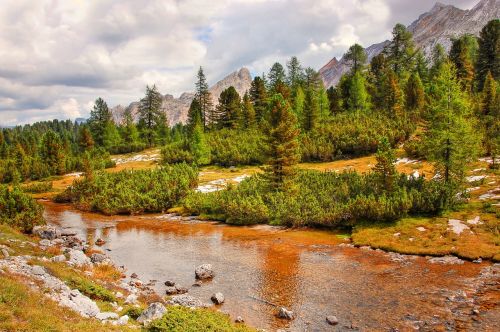 fanes dolomites landscape