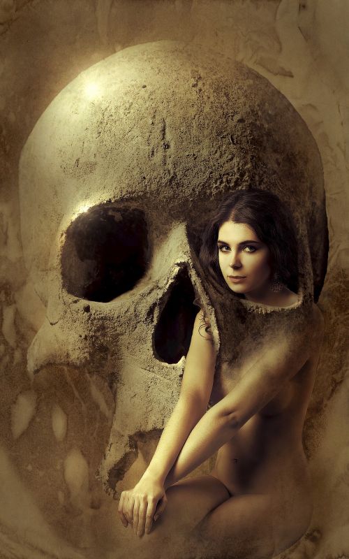 fantasy skull woman
