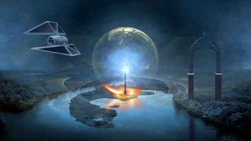 fantasy science fiction landscape