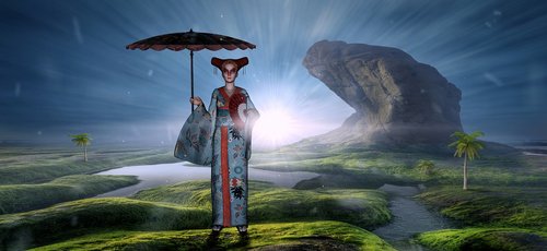 fantasy  memoirs of a geisha  woman