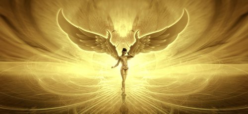 fantasy  angel  golden
