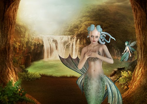 fantasy  mermaid  medusa