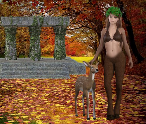 fantasy  autumn  fauna