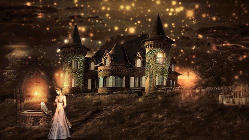 fantasy  fairy tales  elves castle