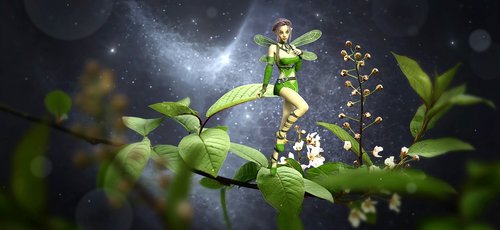 fantasy  elf  leaves