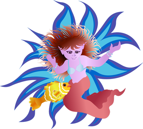 fantasy  mermaid  undersea