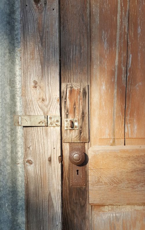 old door farm knob