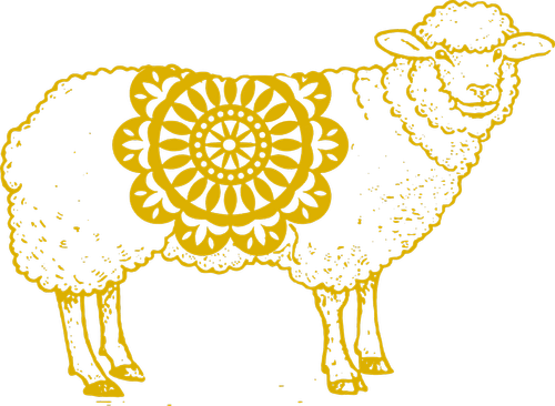 farm animal  sheep  yellow