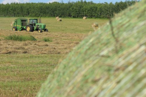 Farm Round Hay Bale Tractor Baler