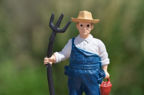 farmer pitchfork man