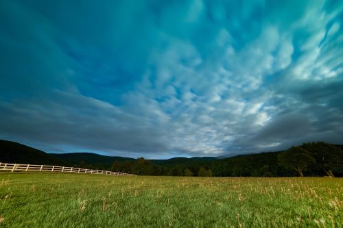 farmland fence view