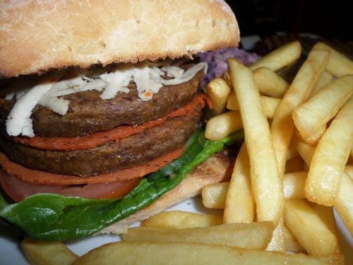 fast food vegan burger