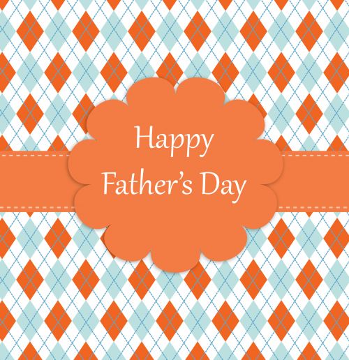 Father&#039;s Day Argyle Pattern Card