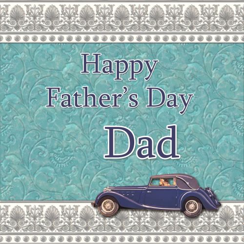 Father&#039;s Day Card Car