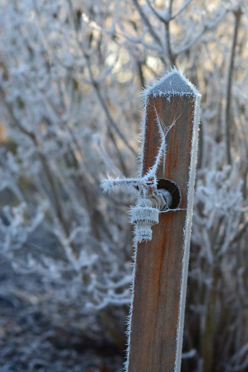 faucet winter frozen