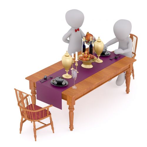 feast table gedeckter table