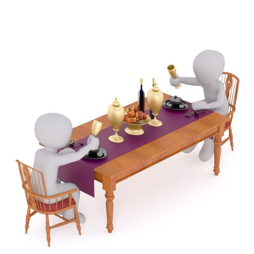 feast table gedeckter table