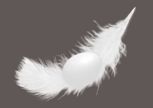 feather egg easter