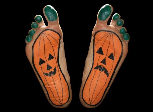 pumpkin feet foot