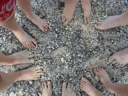 feet beach barefoot