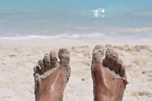 feet sand beach