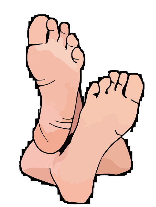 feet walking footprint