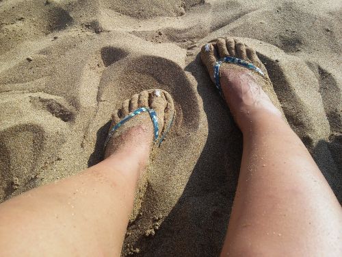 feet sand summer