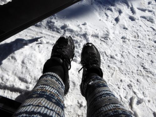 Feet In Snow