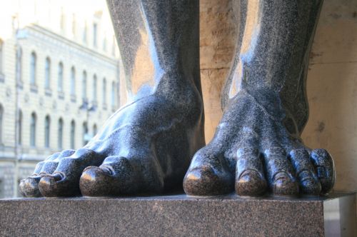 Feet Of Atlantes Figure