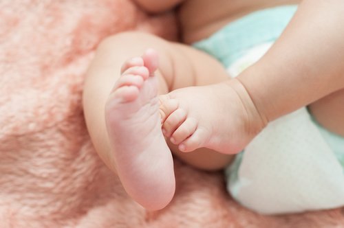 feet of baby  baby  little feet