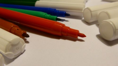 felt tip pens color colorful