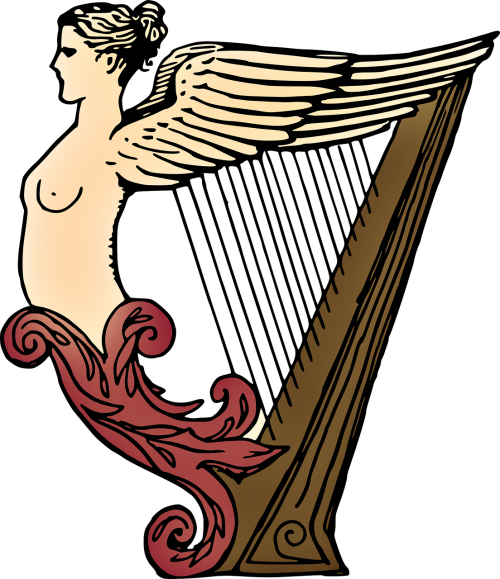 female harp instrument