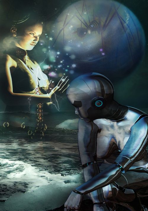 female robot planet