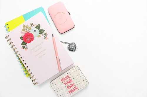 feminine  female  notebook