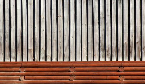 fence brown timber