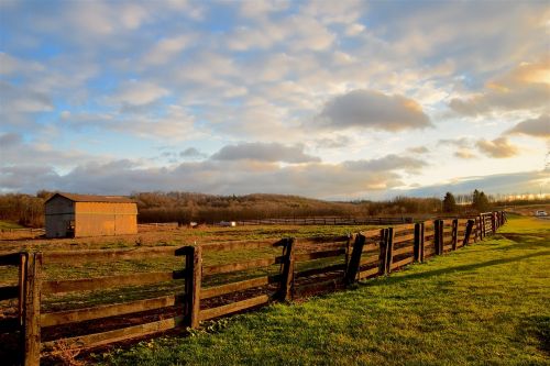 fence wooden farm